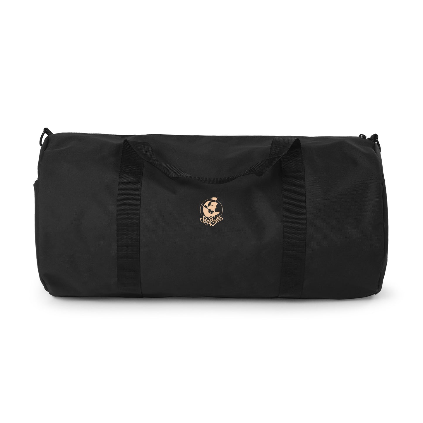Black & Gold Embroidered Duffel Bag
