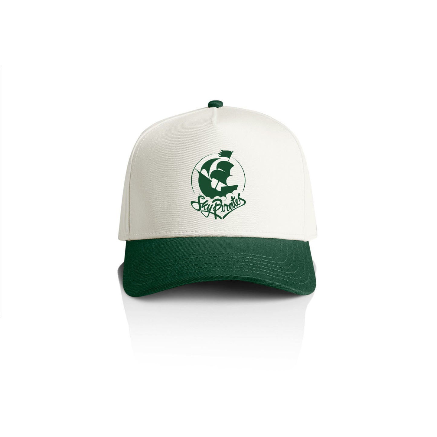 Embroidered Forest Green 2 Tone Snap